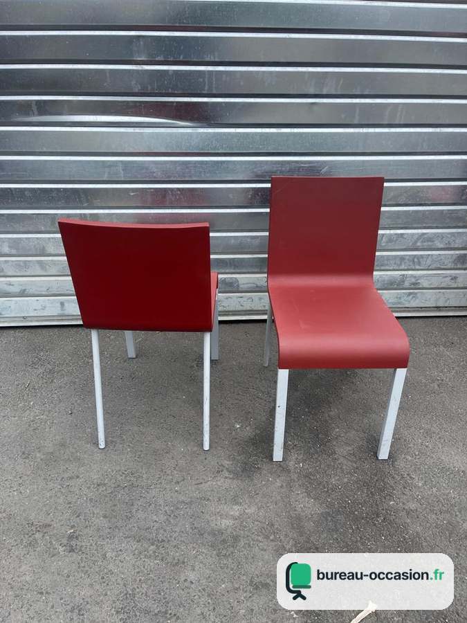 Chaise .03 Maarten Van Severen d'occasion, coque rouge
