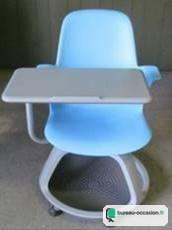 Chaise Steelcase Node d'occasion : tablette écritoire et roulettes