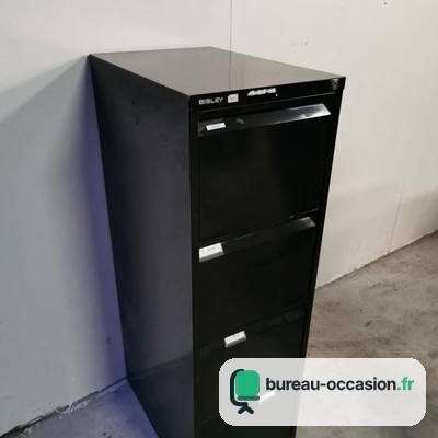 Classeur Bisley d'occasion noir : 4 tiroirs à dossiers suspendus