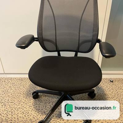 Humanscale Liberty d'occasion : fauteuil résille noire auto-ajustable