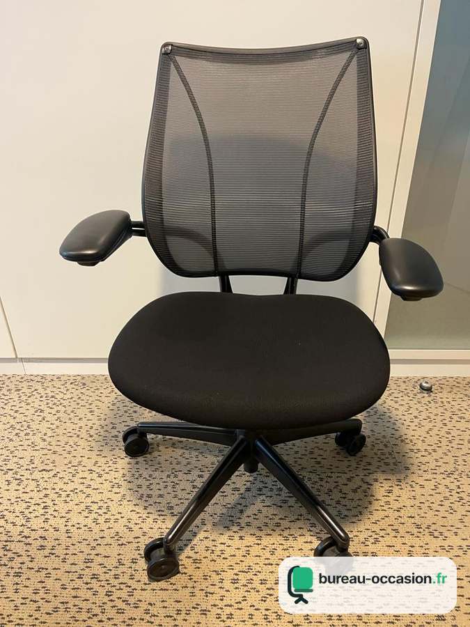 Humanscale Liberty d'occasion : fauteuil résille noire auto-ajustable