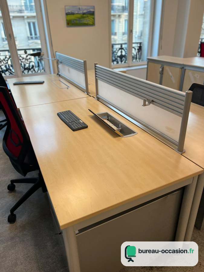 Postes en bench d'occasion : érable, voile de fond et écran à lames