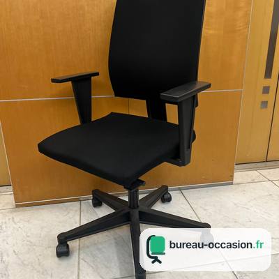 Sedus d'occasion : fauteuil ergonomique dossier haut tissu noir