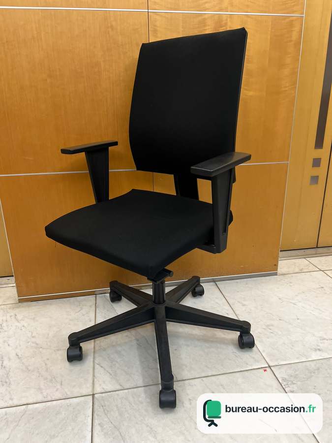 Sedus d'occasion : fauteuil ergonomique dossier haut tissu noir