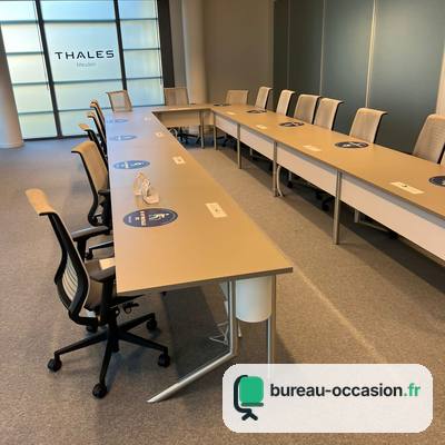 Tables de formation d'occasion modulables en U : 20 à 24 places